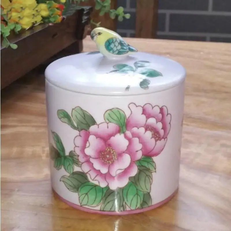 Изысканная фарфоровая банка ручной росписи украшение для дома конфеты зубная