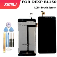 100  Original For DEXP BL150 LCD Display Touch Screen Digitizer Assembly 100  Tested Phone Replacement Parts Tools Adhesive