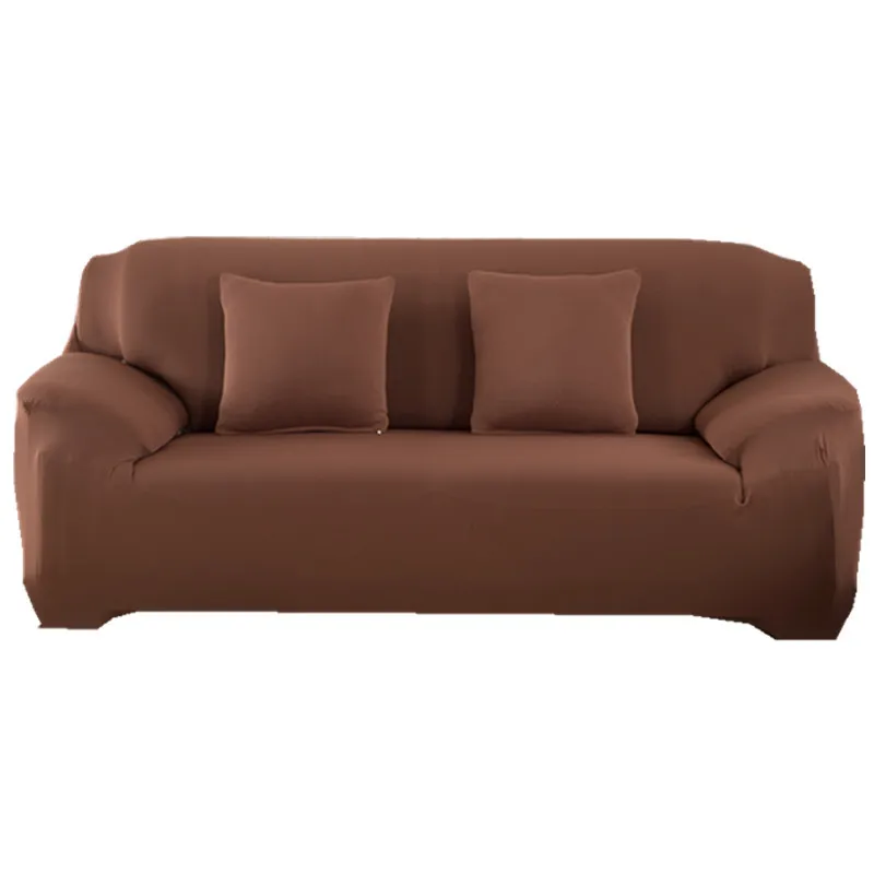 Сплошной цвет гибкий чехол для дивана гостиной эластичный стрейч Современный