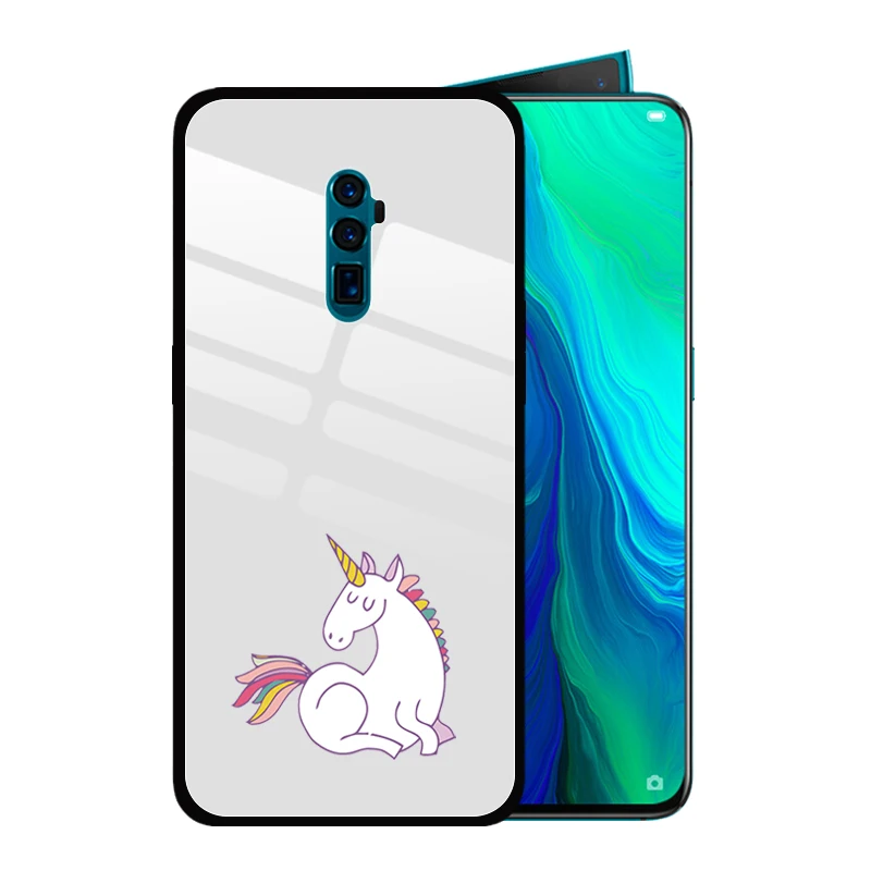 Милый мультяшный чехол Unicron из закаленного стекла для OPPO Reno2 F Z Reno 10x zoom R17 R15 R11 Plus 9S