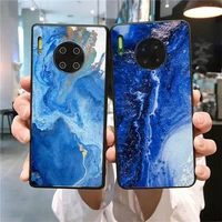 yndfcnb gradient ocean marble phone case for huawei mate 20 10 9 40 30 lite pro x nova 2 3i 7se