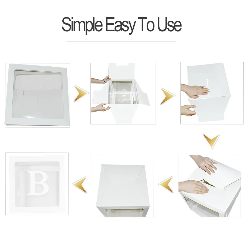 

4pcs Alphabet Transparent Box lOVE BABY Letter Wedding Balloon Box Birthday Party background Decoration Kids Baby shower Gift