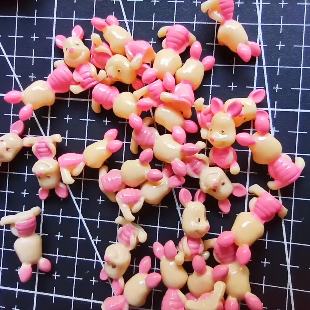 1 шт./лот смоляные Твердые розовые поросенки Мультяшные 16 мм сказочный сад гном