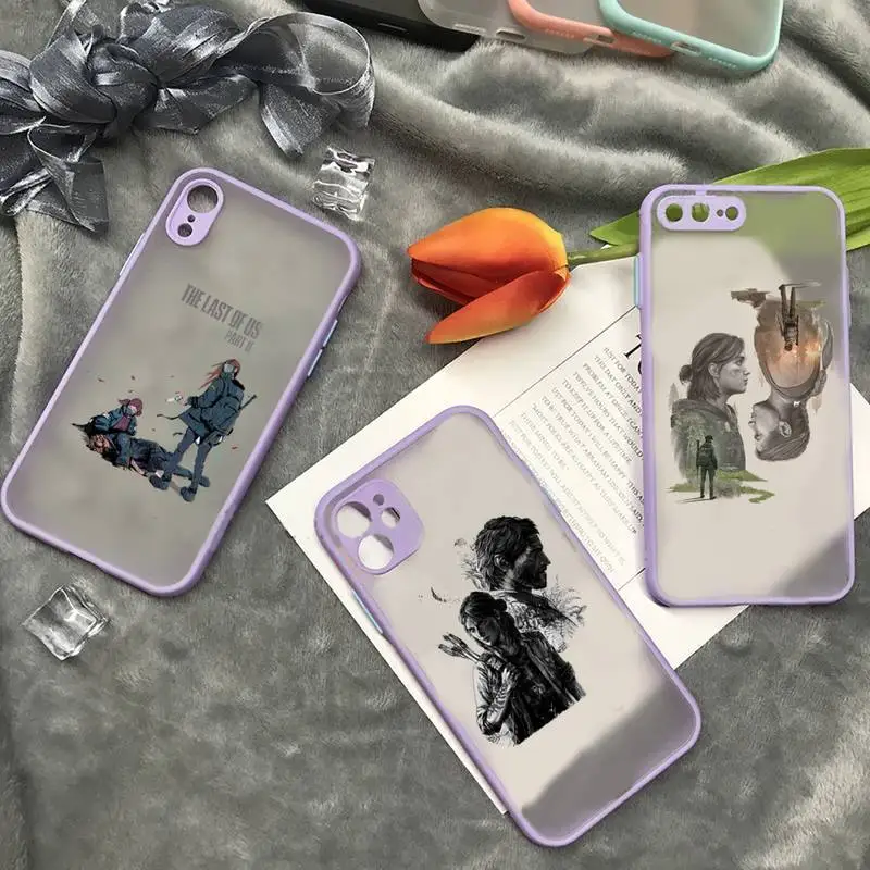 

The Last Of Us Part Phone Case matte transparent For iphone 7 8 11 12 plus mini x xs xr pro max cover