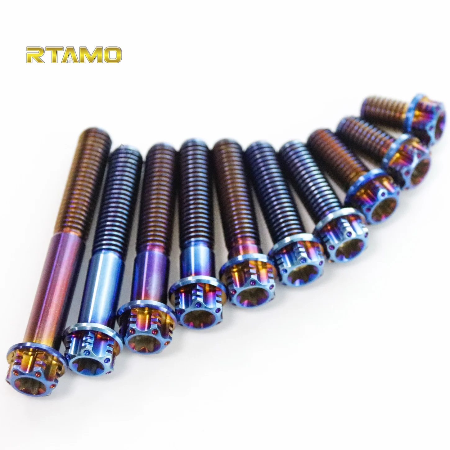 Титановые винты Torx для мотоциклов фланцевые с отверстиями гоночной головки