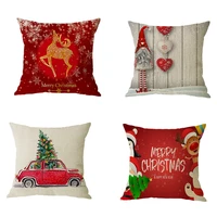 new pillowcase cushion cover linen merry christmas style 6 pillow case gifts sofa home office living decoration