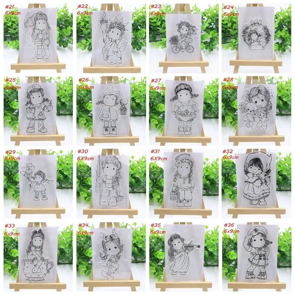 1 шт. прозрачный силиконовый резиновый штамп милый лист для скрапбукинга