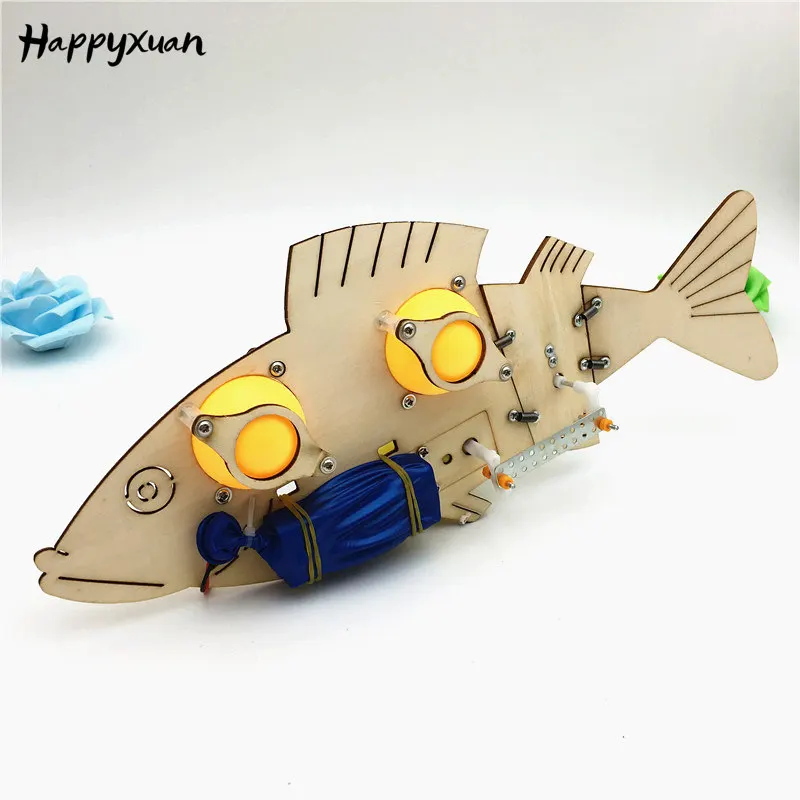 Happyxuan игрушки для бионики сделай сам электрическая Механическая рыба школа