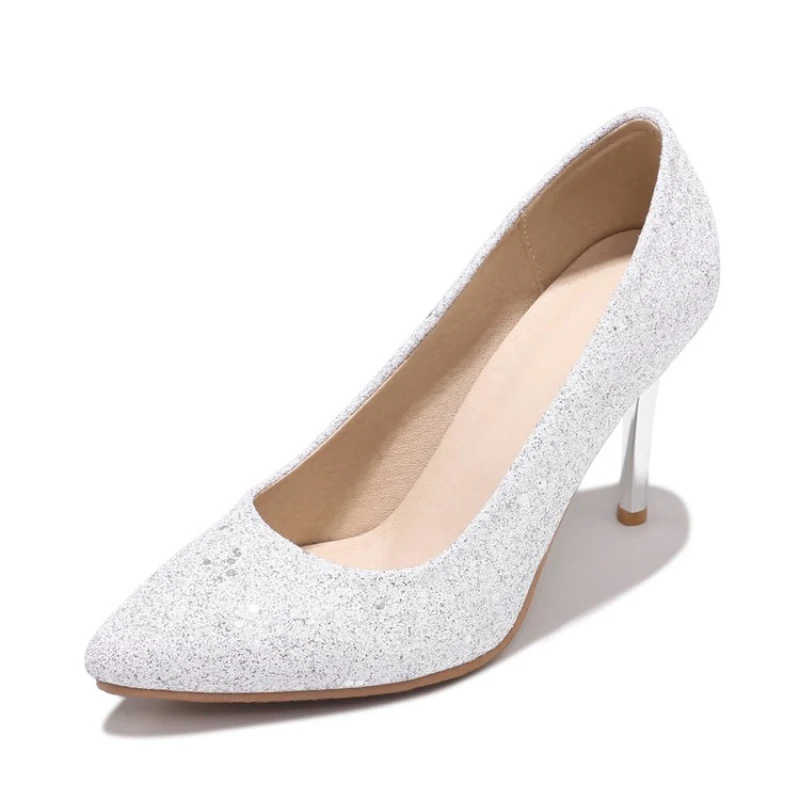 Женские туфли на высоком каблуке большие размеры 14 15 16 17 лодочки с острым носком