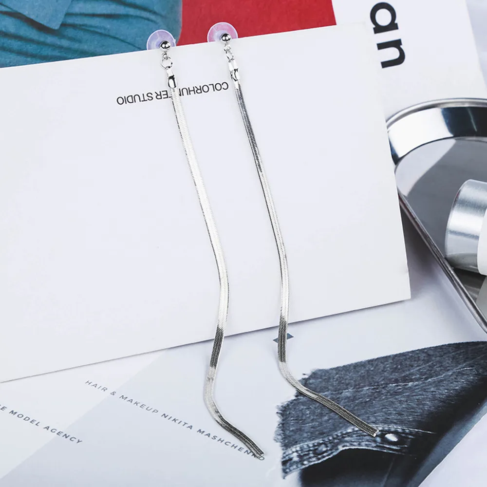 Модные популярные длинные серьги с кисточками модные креативные корейские