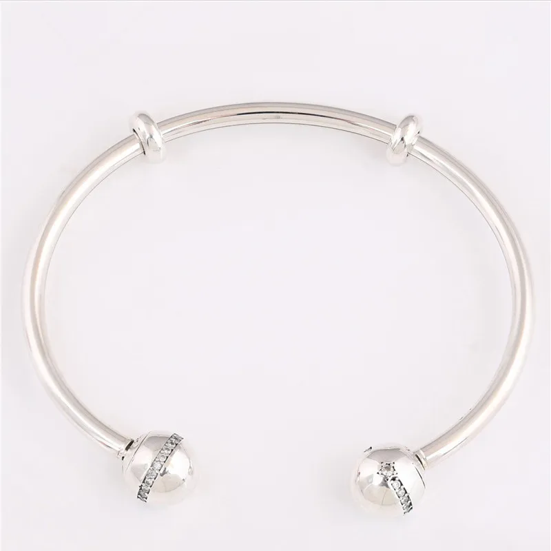 

100% 925 Sterling Silver Christmas Limited Meteor Open Bracelets for Women fit Silver charms pan Bracelet Jewelry