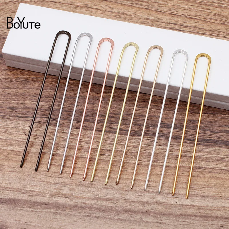 Вилка для волос BoYuTe (10 шт./лот) металлическая латунная вилка с отверстиями