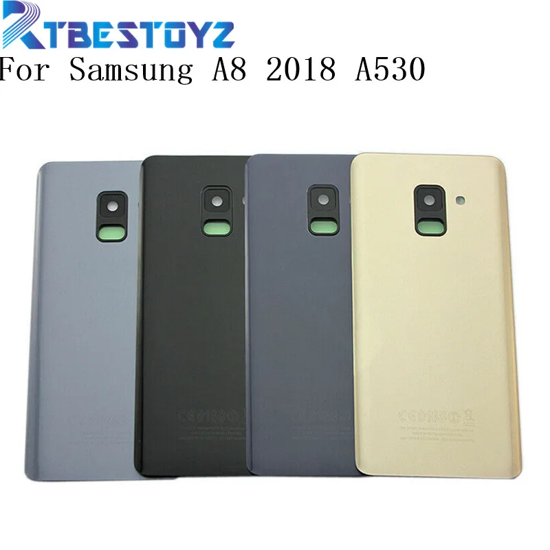 10 шт./лот для Samsung Galaxy A8 2018 A530 SM A530F A530DS задний корпус крышка аккумуляторной батареи