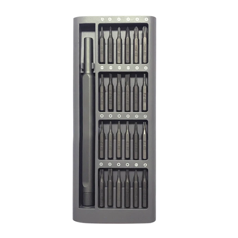 

24 In 1 Aluminum Handle PC Mobile Speakers Screwdriver Set Precision Magnetic Screw Driver Repair Kit Phillips Cross