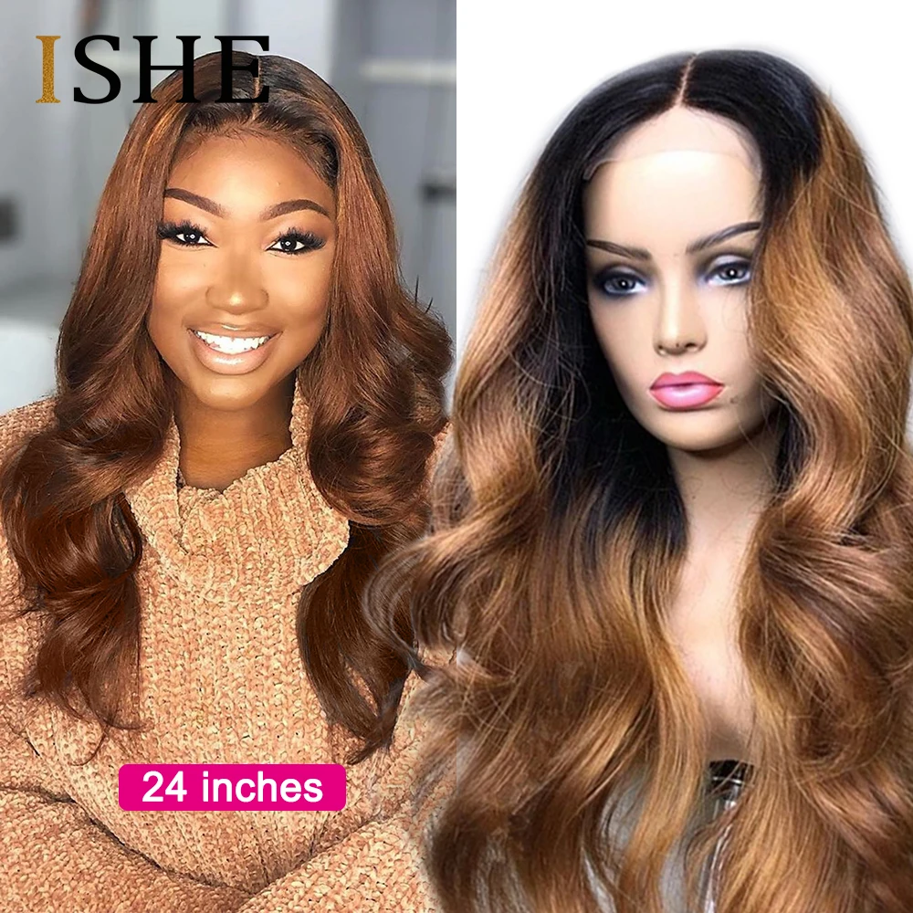 

Transparent Lace Wigs Honey Blonde Body Wave 13x4 Lace Front Wig Pre Plucked With Baby Hair Ombre Human Hair Wig Remy Hair 150%