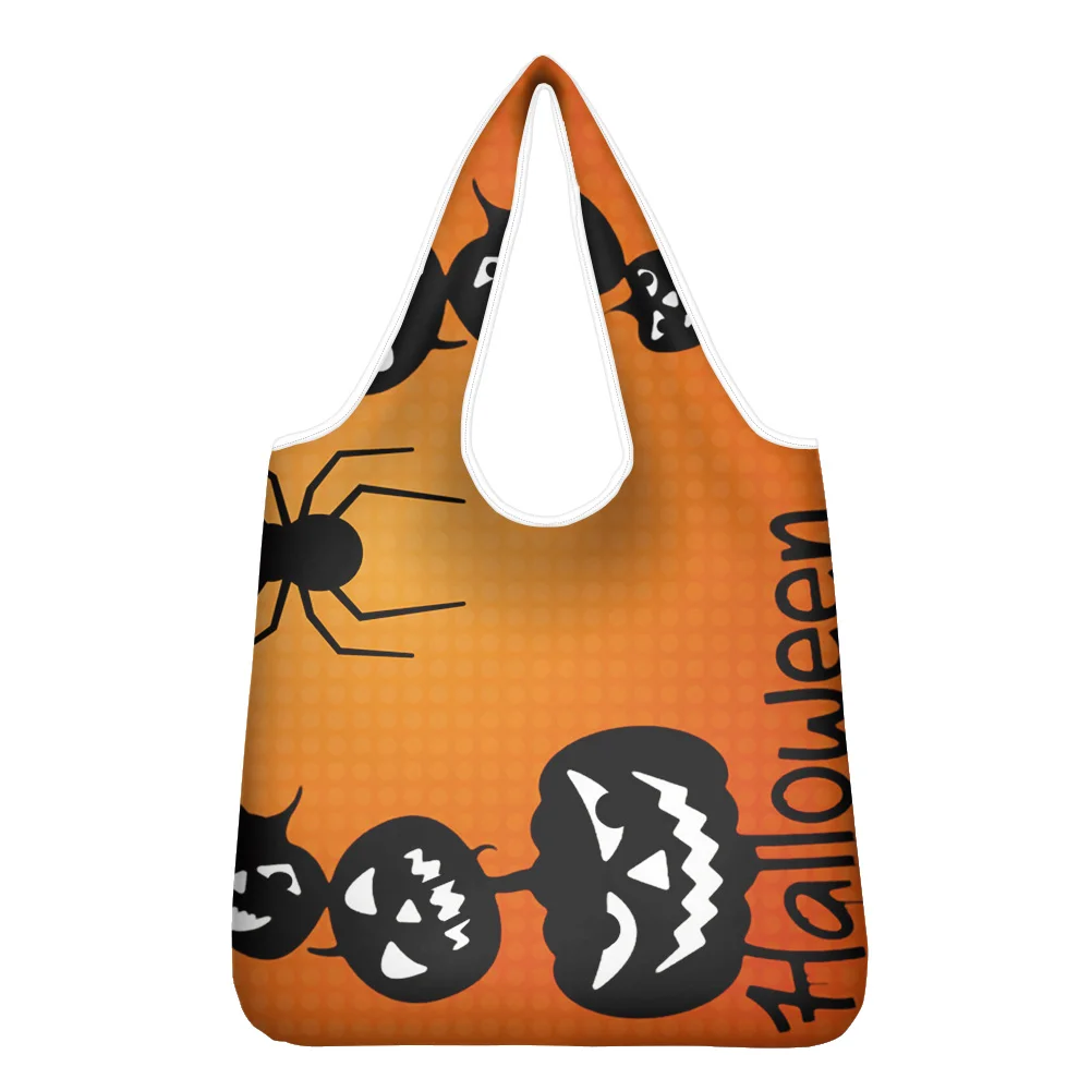 

Сумка-шоппер с принтом в виде тыквы и фонариков