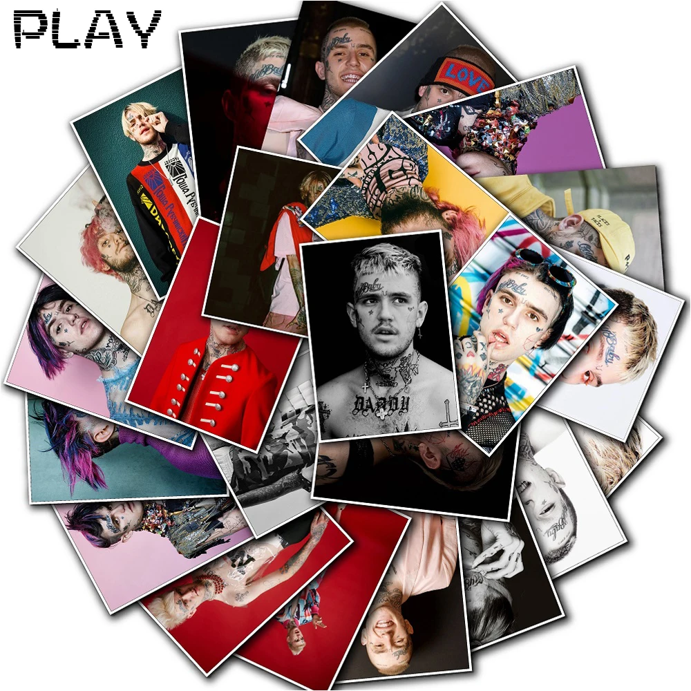 25 шт. известный рок певца Lil открытым Стикеры s Наклейка в стиле для ноутбука