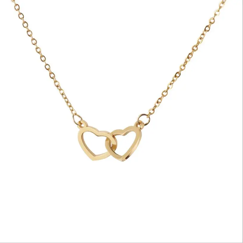 3 шт./лот зеркальная полированная нержавеющая сталь двойная любовь сердце крест