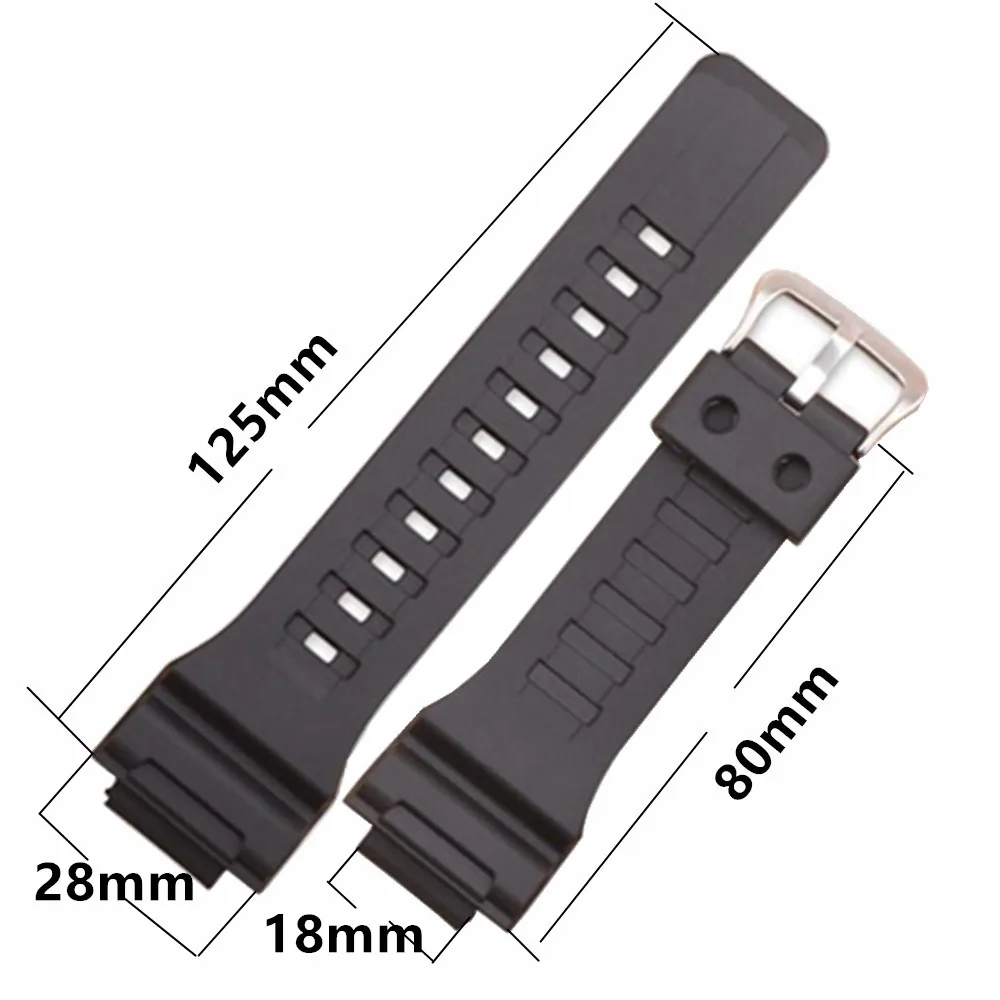 

18mm Wrist Bracelet Silicone Rubber Watch Strap For Casio AQ-S810W S800W/AEQ-110W/W-735H 800H 216H/SGW-300H/AE-1200 Watchband