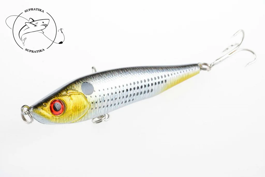 

1Piece 95mm 21g Fishing Bait Sinking Bionic Squid Pencil Fishing Lure For Isca Artificial Fishing Bait With 2 Hooks Pesca Tackle