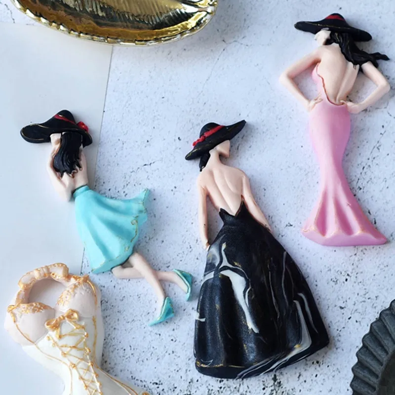 Kitchen Cake Baking Decoration Beautiful Sexy Girl Silicone Mold DIY Epoxy Resin Clay Plaster Crafts | Дом и сад