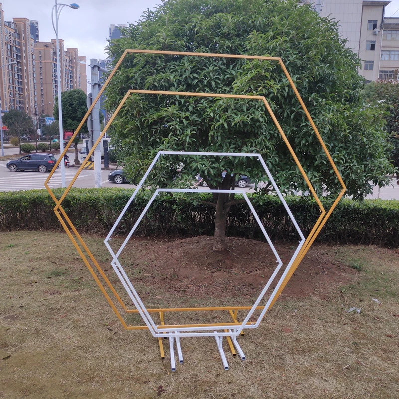 Шестигранная свадебная АРКА декоративный фон стенд Цветочная Арка