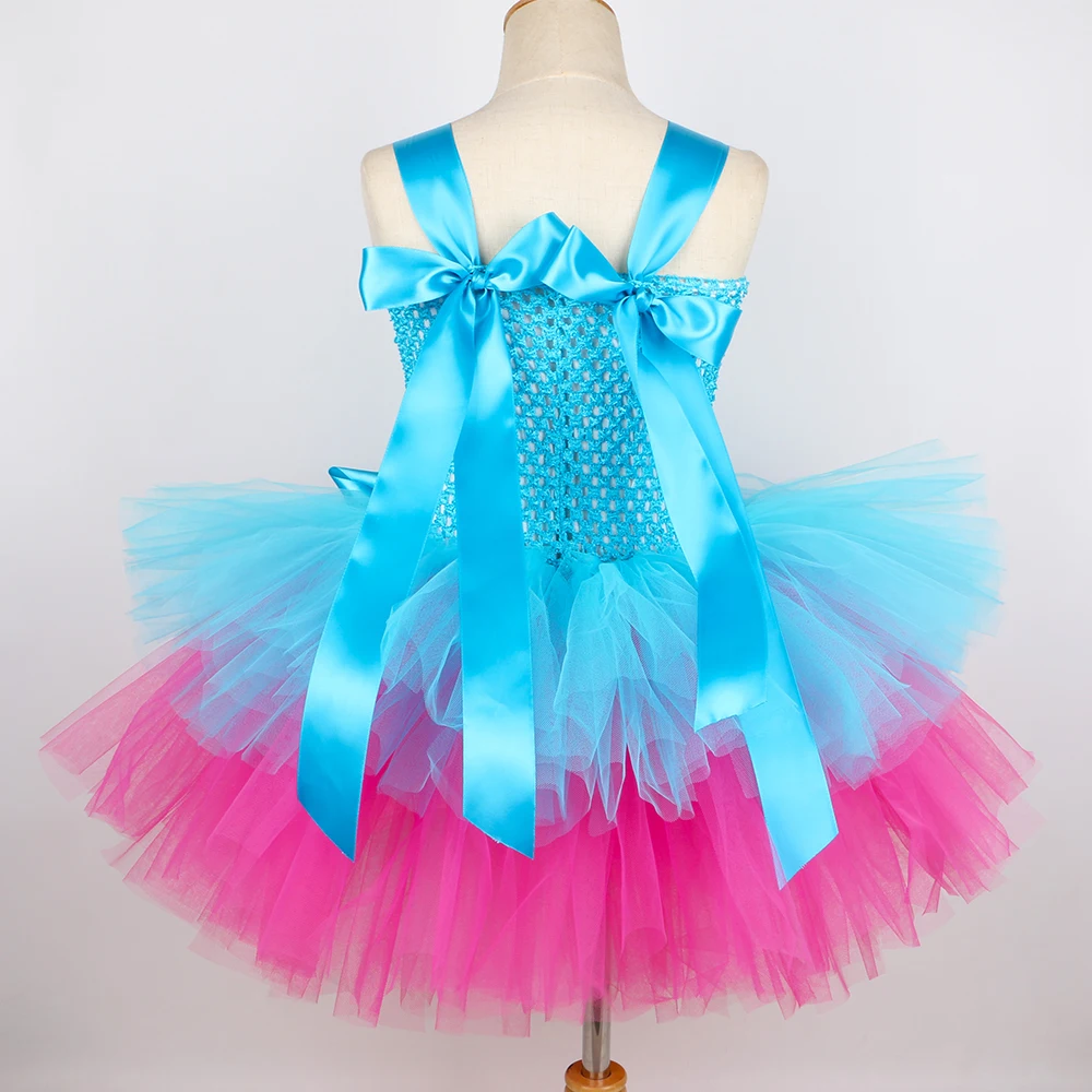 Платье-пачка для девочек с изображением троллей и Маков | Тематическая одежда