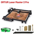 Новый лазерный гравер ORTUR Laser Master 2 Pro с ЧПУ фиксированный фокус с 32-битной материнской платой LaserGRBL(LightBurn) 40x40 см область гравировки