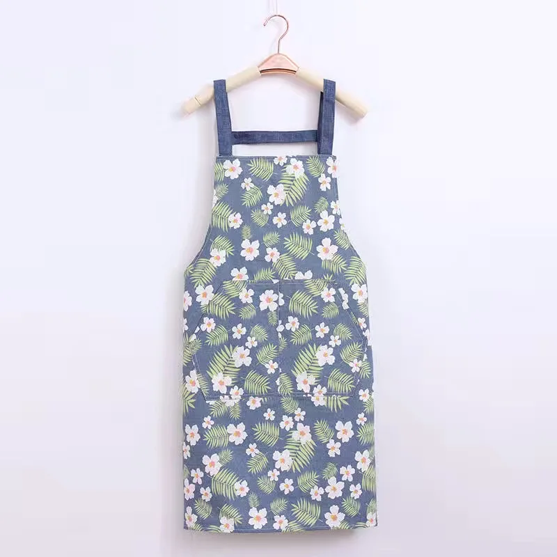 

High Quality Kitchen Aprons for Cooking Adult Bibs Sleeveless Cotton Linen Aprons