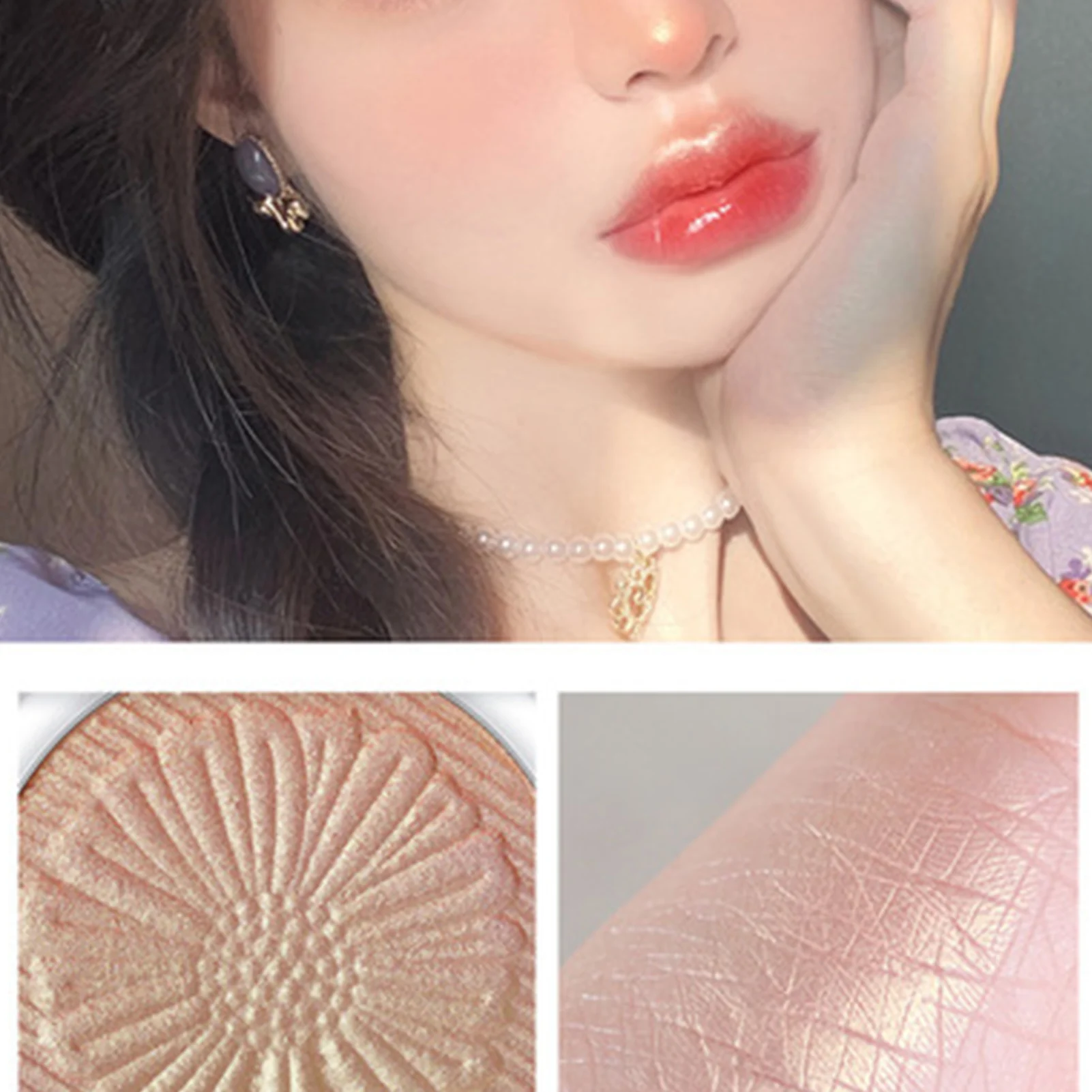 

Новый качественный Макияж для лица 1 оттенок мерцающий Мерцающая палочка-подсветка мелирующая пудра кремовая текстура серебряный блеск св...