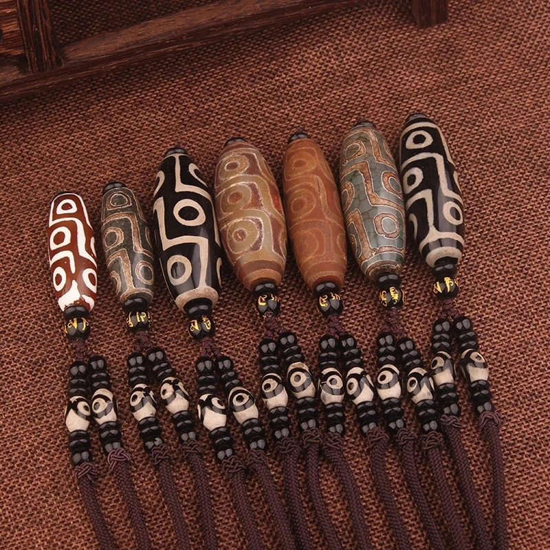 8 глаз S1.6 * 4. 2 см 5 цветов Evae peace Nature stons Dzi Beads этническое винтажное ожерелье с Буддой
