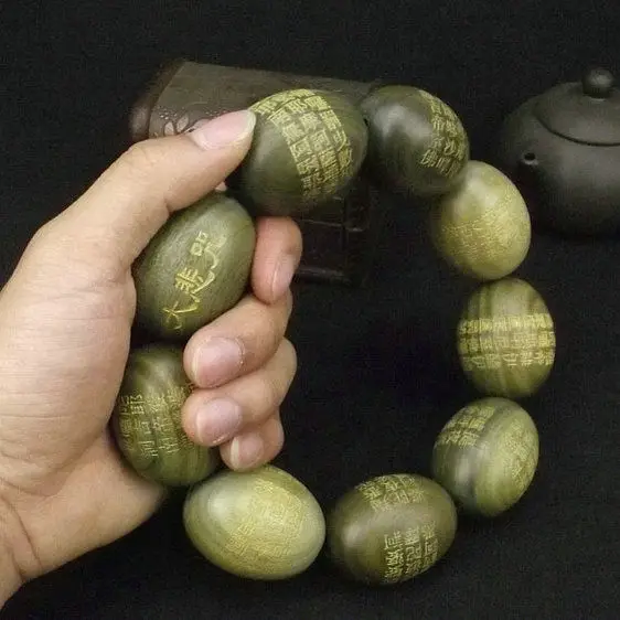 Большой зеленый сандаловый бисер великая милость мантра тибетский буддизм