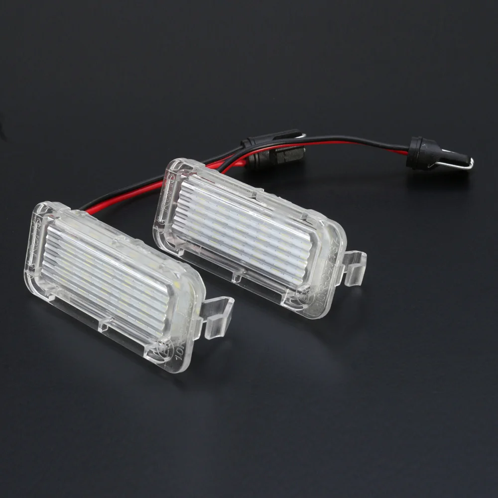 

2 PCS 12V LED License Plate Light Lamp Tag Light with 18 LEDs for Fiesta JA8 DYB Kuga C-MAX S-MAX Mondeo BA7 - White Light