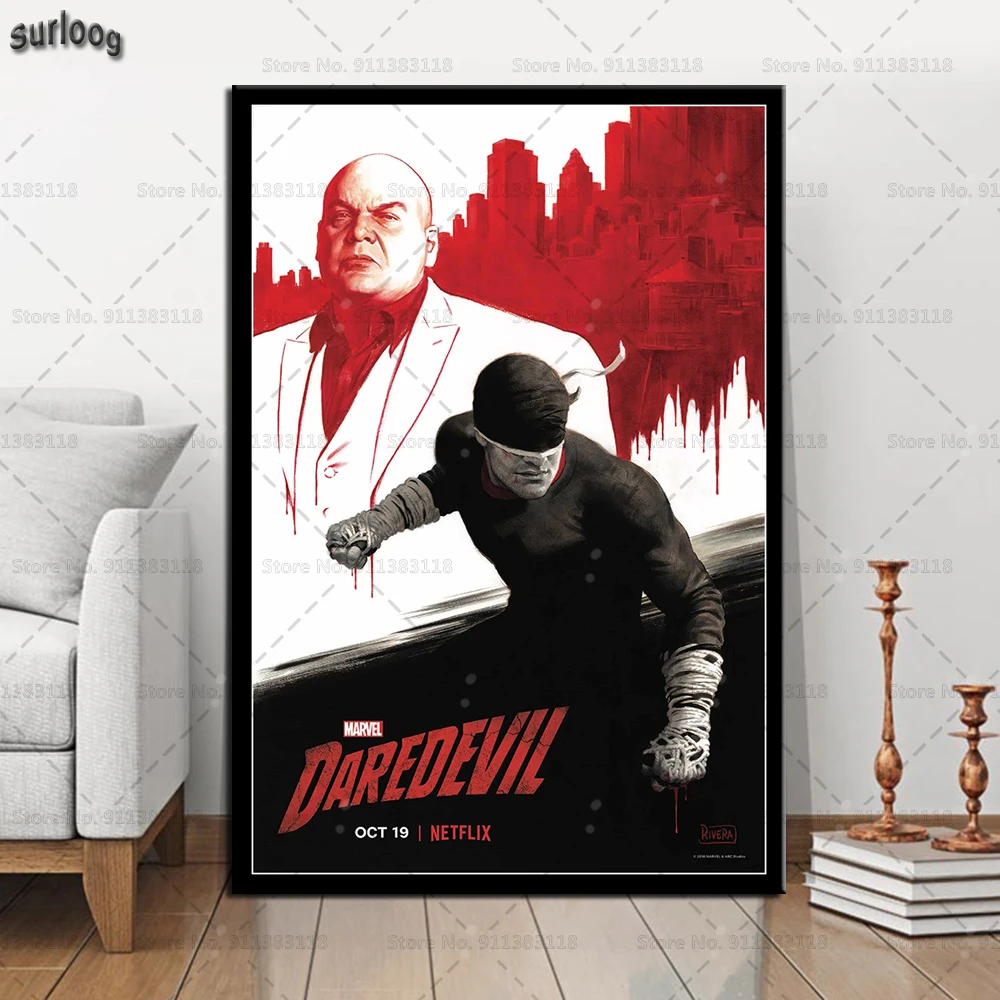 Плакаты и принты Daredevil Популярная ТВ-серия настенные художественные картины