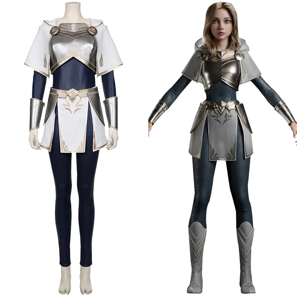 

LOL Luxanna Crownguard Cosplay Costume the Lady of Luminosity Uniform Dress Women Halloween Carnival Party Suit