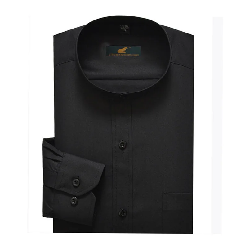 Мужская рубашка с длинным рукавом и воротником весна 2020 | одежда