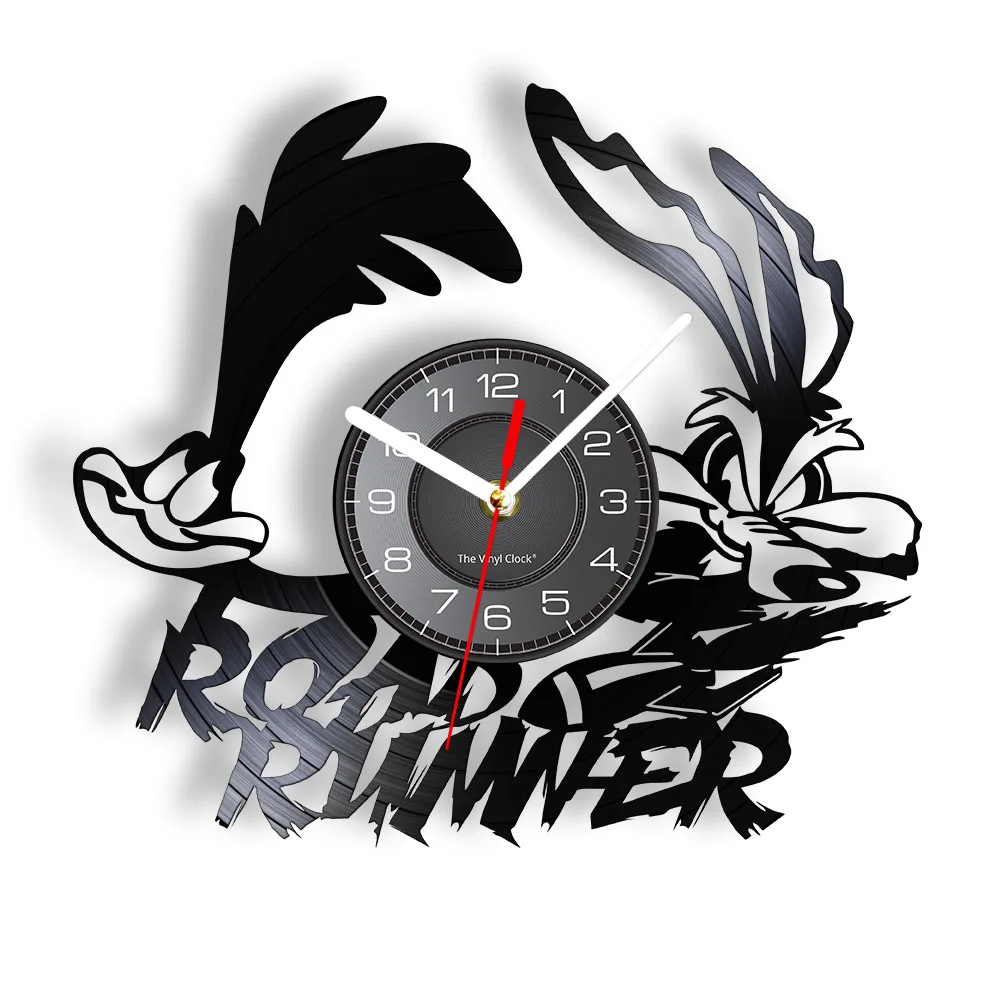 

Roadrunner Cuckoo Family Vinyl Record Wall Clock North American Bird Desert Correcaminos Decorative Home Decor Wall Decor Watch