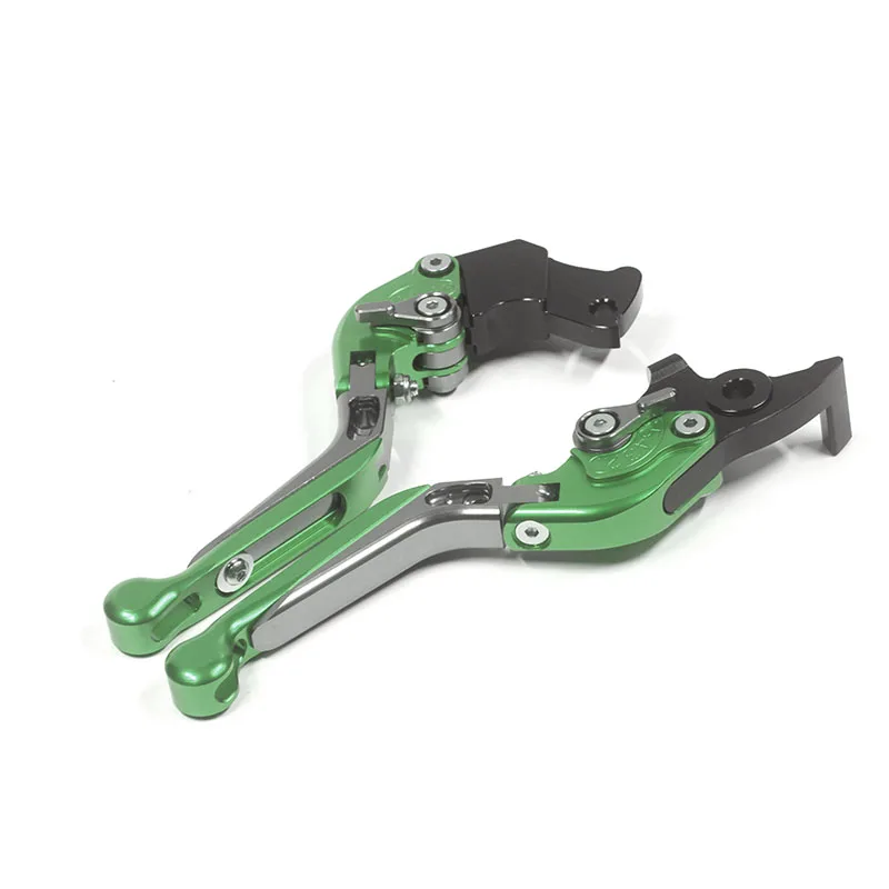 E green Для YAMAHA MT-09 MT09 Tracer ЧПУ Регулируемый Складной Выдвижная сцепные рычаги логотип MT-09 - Цвет: E green