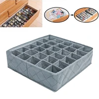6711 grids dormitory closet organizer for underwear socks home separated storage box bra storage foldable drawer organizer bo