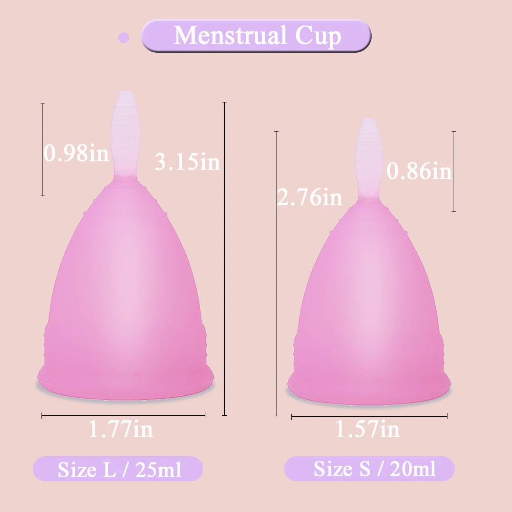 1/2 шт. женские менструальные чаши из медицинского силикона | Красота и здоровье
