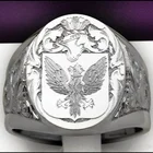 Стальное Solider двойной знак орла государственное мужское t кольцо золотого цвета с двумя головами орла мужские кольца ювелирные изделия оптом Новое поступление
