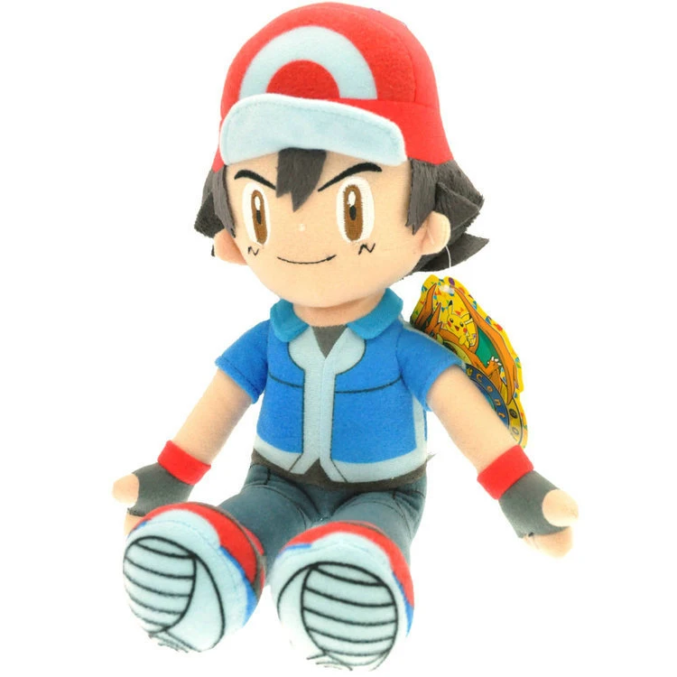 TAKARA TOMY Покемон 33 см Япония мультфильм аниме пепел Кетчум Мягкие плюшевые игрушки покемон плюшевые куклы игрушки подарки для детей - Цвет: 33cm