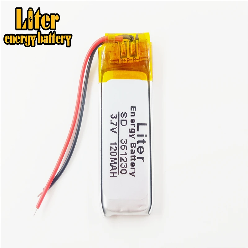 351230 3 7 V 120mah литий полимерный аккумулятор планшета с защитной платой для MP3 MP5