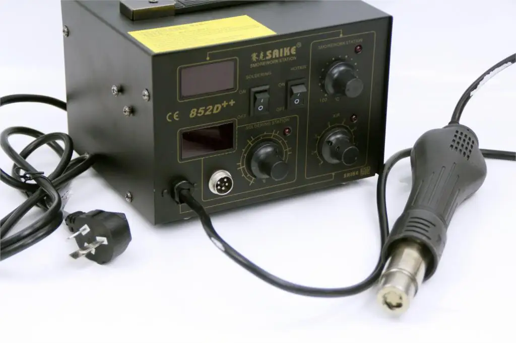 SAIKE 852D + электрическая паяльная станция фена 2в1 сварочный комплект стандартная с