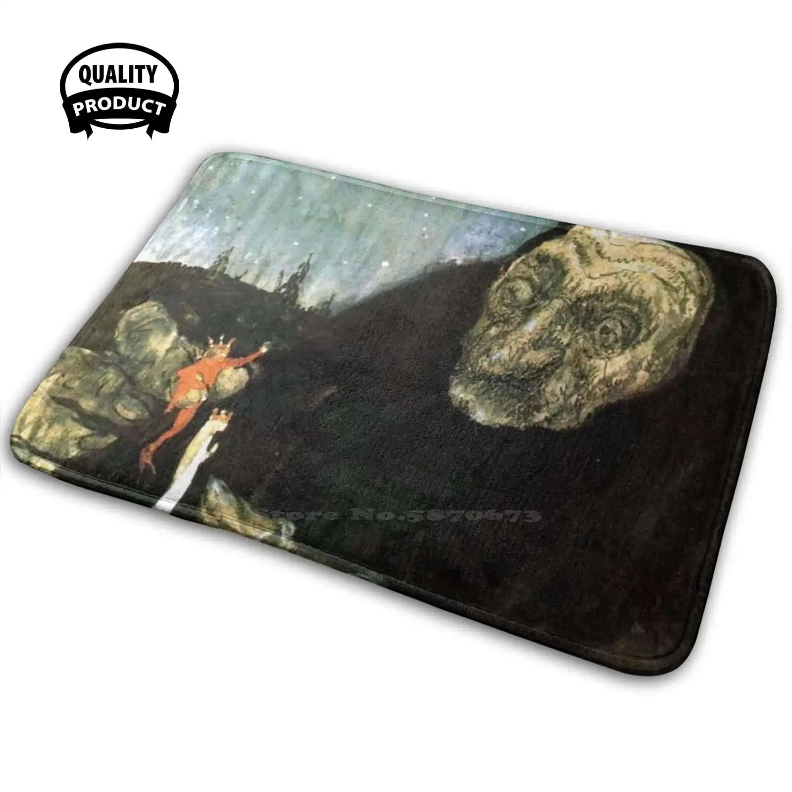 Тролль Гумма Джон Софт Хаус Семейный анти-скользящий коврик ковер Старушка Скандинавская Славянская Винтаж.