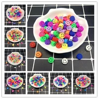 30pcs10mm smiling fruit love face beads polymer clay spacer loose beads for jewelry making diy handmade jewelry crafts