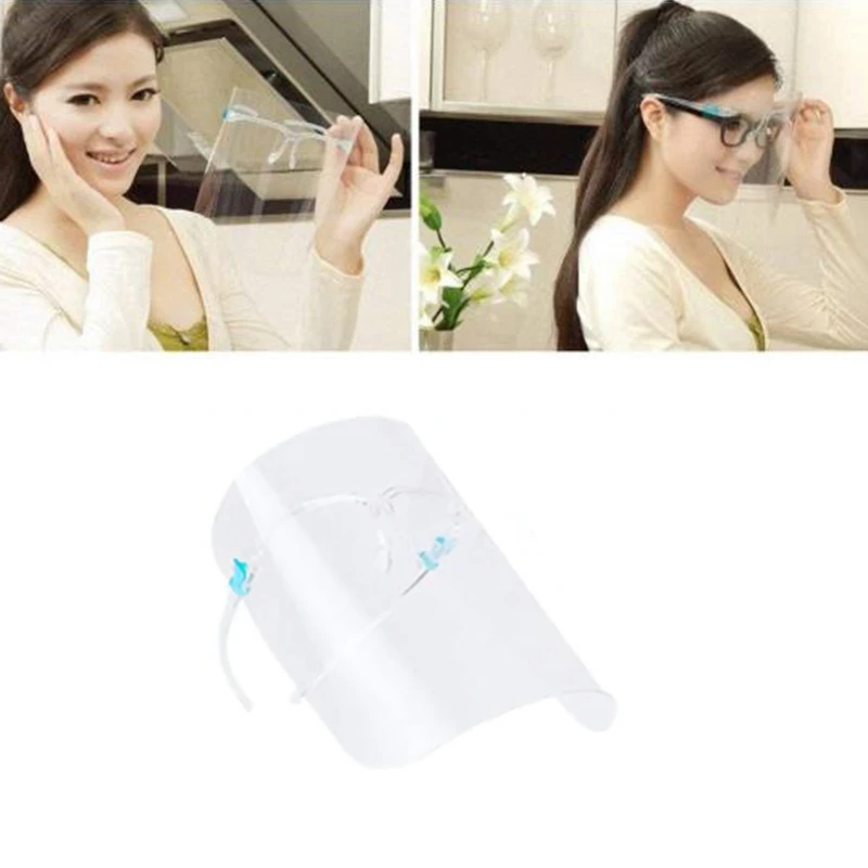 

1Pcs Faceshield Transparent Full Face Cover Safety Protective Film Tool Anti-oil Anti-fog Kitchen Outside Use
