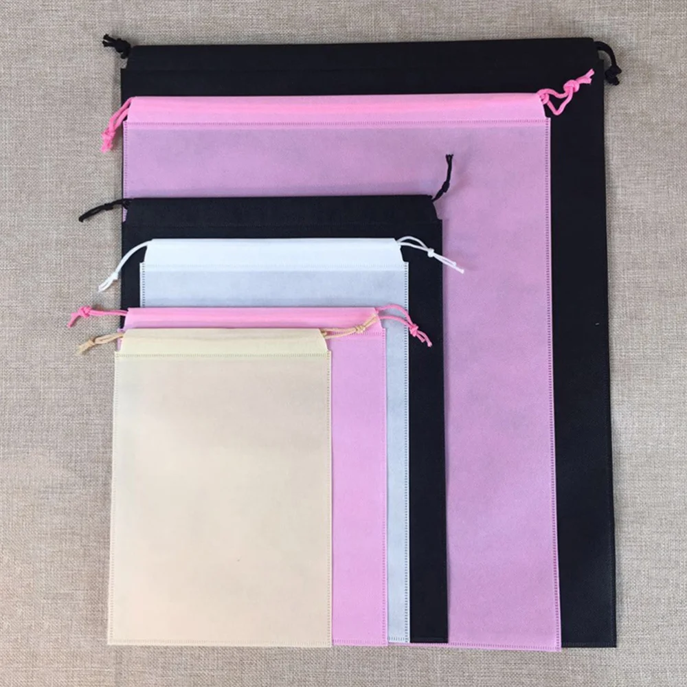 

20pcs Nonwoven Bundle Bag Storage Bag Double Drawstring Bag Portable Storage Bag for Things Collection