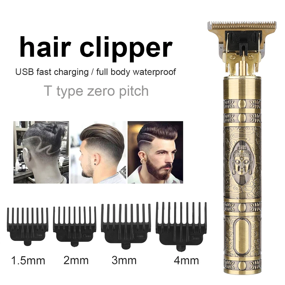 

2021USB rechargeable T9 Hair Clipper Baldheaded Electric Hair Trimmer hair cutting Beard Trimmer Hair Men haircut Styling tool