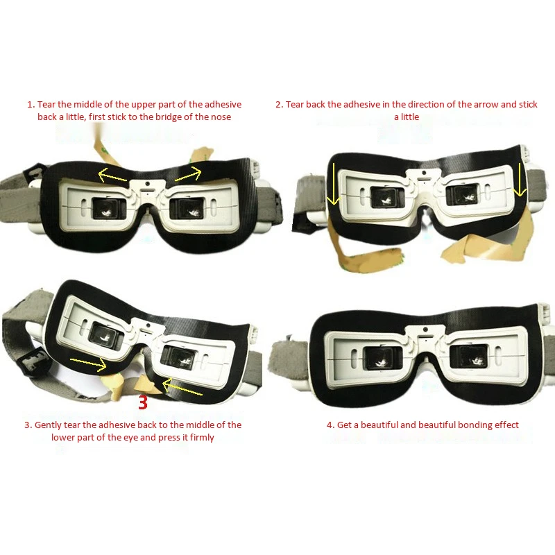 3Pcs/Set for FatShark HD3 HD2/V2 V3 V4 Video Glasses Sponge Block Replacement Parts Foam FPV Goggles Accessories |